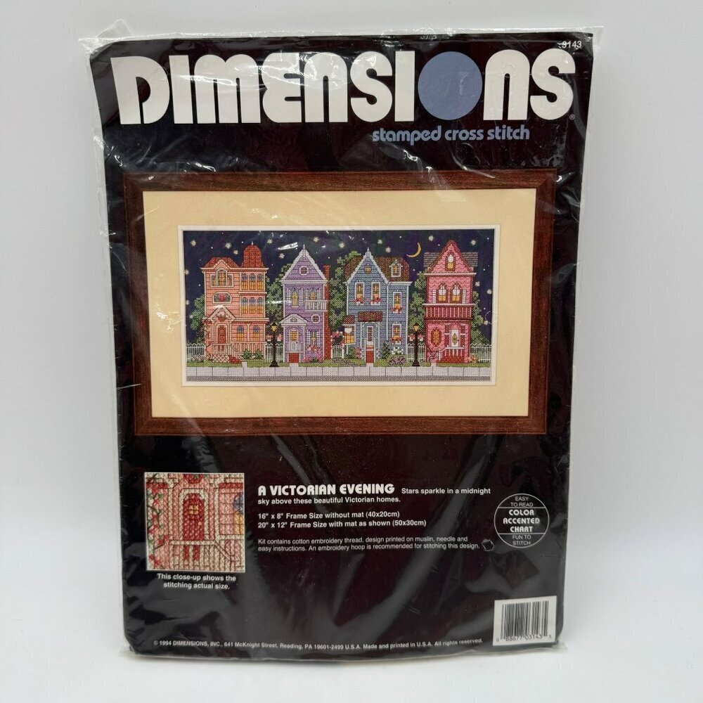 Vintage Dimensions A Victorian Evening Cross Stitch 3143 NIP